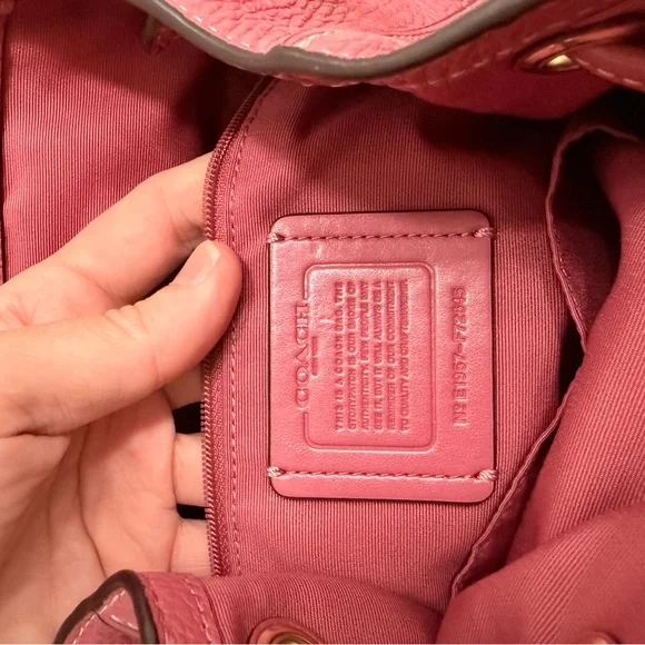 NEW Coach Elle backpack in Rosewood pink - Picture 11 of 15